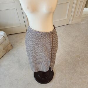 J. Crew Tweed Skirt with Zipper Detail
